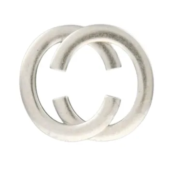 Design Gürtelschnalle Looping offen silver von Umjubelt
